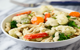 Baked Mixed Veg with Cheese
